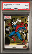 2023 Upper Deck Marvel Platinum SPOT PSA 9 #101 LOW POP Featuring Spider-Man picture