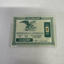 24K Gold Ingot. Milford Mass. Milford Savings Bank. 1981 picture