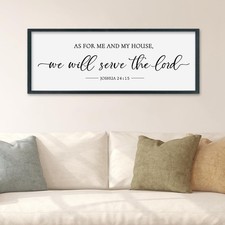 SRSZHIYUE As Me And My House We Will Serve The Lord Wall Decor, 32