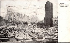 Post Card - Ruins of Business Section Chelsea, Mass. picture