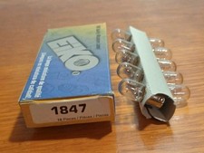 EIKO #1847 Miniature Lamp Light Bulbs - 6.3V - 10 Bulbs In Box NEW picture