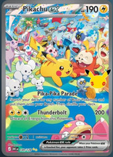 Pokémon TCG Pikachu ex 149/128 30th Anniversary Full Art English NEAR MINT PACK picture