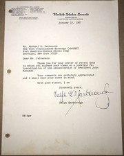 RARE Ralph Yarborough Signed Letter GREAT JFK ASSASSINATION CONTENT Dallas TLS picture