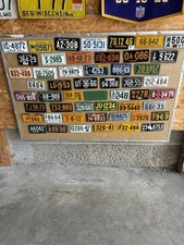 Wheaties Cereal License Plates From 1953/54 All 50  DOES NOT INCLUDE BOARD picture