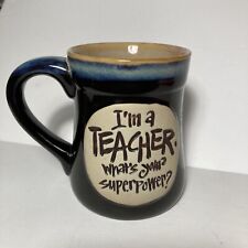 burton + Burton I'm a Teacher What's Your Superpower? 16 oz. Stoneware Mug picture