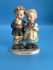 Vintage W Goebel Hummel We Congratulate Figurine Boy Girl West Germany 1952 picture