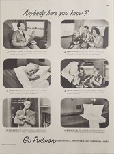 1951 Print Ad Pullman Train Sleeping Cars Family on a Trip on Railroad picture