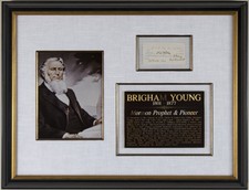 BRIGHAM YOUNG - CURRENCY SIGNED 01/20/1849 WITH CO-SIGNERS picture