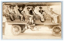 Postcard RPPC Silver Star Sightseeing Line Tour Bus Car 1914 Buffalo NY New York picture