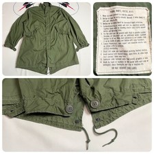 VTG 60s Arctic M-65 Fishtail Parka Shell US Military No Liner M Reg Flaw Read picture