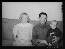 Chandler Arizona 1930s Farm Security Administration Family Portrait on Couch picture