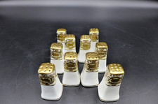 10 Antique Noritake Christmas Ball 175 Individual Shakers Moriage 1921 Dual Mark picture