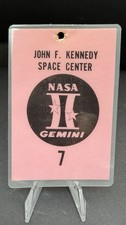 Original NASA Gemini 7 Kennedy Space Center Access Badge #7 Vintage Credential picture