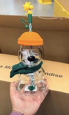 Halloween Gift Special Edition Presale Starbucks x Peanuts Snoopy Glass Cup Pre- picture