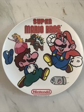Vintage Nintendo 1989 Super Mario Brothers Melamine Plate Peter Pan Inc Newark picture