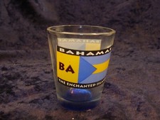 BAHAMAS BA ~ The Enchanted Islands ~ 2.25” ~ Very Good Condition ~ Shot Glass ~ picture