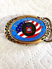 Viet Nam Veteran Belt Buckle 82nd Airborne I Served My Time In Hell picture