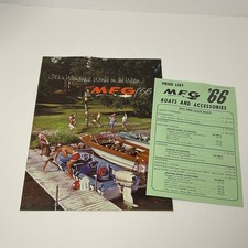 1966 MFG Boat Catalog Brochure Carousel Seacruiser Original Retro PA Price Sheet picture