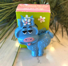 Avon Blue Moo Fragrance Glacé Pin Pal - Cow - Vintage New 1973 picture