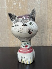 Vintage Italian Ceramic Cat Piggy Bank 9