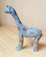 Southern Primitive Vintage Folk Art Tree Branch Carved Wood Giraffe Sculpture picture