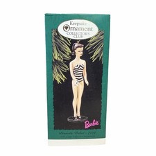 1995 Hallmark Brunette Debut 1959 Barbie Doll Club Edition Ornament picture