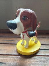 Vtg Jeep Compass Bobblehead Basset Hound/Beagle Dog Figurine Advertising Promo picture