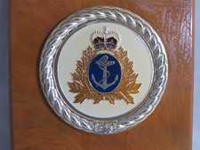 Vintage Royal Canadian Navy Military Service Plaque picture