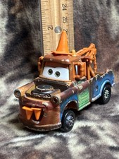 LOOK Disney Pixar Cars Tow Mater with Cone Teeth Figure Diecast Truck Mattel picture