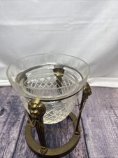 A Stunning Art Deco/ Empire Style Brass & Cut Glass Centre Piece / Bowl picture