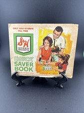 Vintage 60’s S&H Green Stamps Quick Saver Book & Stamps Full 📦#2 picture