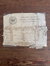 1800’s  Imperial Russia Edict  Exercising Authority over Kovno, Lithuania picture