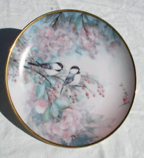 Vtg plate 1992 Song of the Cherry Blossom By J Cheng Franklin Mint Birds picture