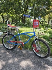 Schwinn 125th Anniversary Sting-Ray Muscle Bike NOS Kustom Lucky7 Red White Blu picture
