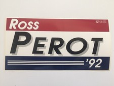 Official 1992 Ross Perot For President Bumper Sticker Mint New picture