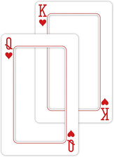 Casino Night Party Decoration 24 X 15 Inch Jumbo Playing Cards Giant picture