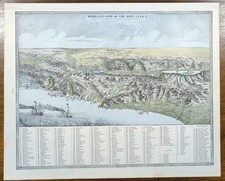 Vintage 1884 HOLY LAND Map 13