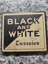 National Cigar Stands BLACK AND WHITE Tweenies Cigar Tin RARE Vintage Antique  picture