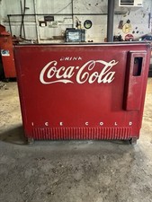 Vintage Antique 1939 Westinghouse Coca Cola Cooler. picture