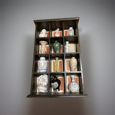 1981 Franklin Mint Porcelain Imperial Dynasty Mini Vase Complete 12 Japan Shelf picture