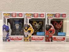 Funko Pop Transformers Lot #135 Stinger #102 Bumblebee #101 Optimus Prime NIB picture