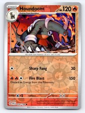 Houndoom 034/198 Common Scarlet & Violet Pokemon Reverse Holo Lightly Played picture