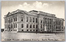 Santa Rosa California Sonoma County Court House Pacific Novelty Postcard PC259 picture