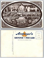 Armour's Meat Packing Plant Souvenir Postcard - Vintage Advertising picture