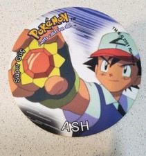 Giant Pokemon Tazo Taso, Ash Pokemon Tazo, Limited, Collectors Nintendo 2001 picture
