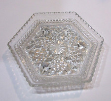 Old 1960s Wexford Clear Pattern Glass Vintage 7