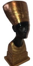 Pretty Rare 14” Statue Sculpture Figurine Nefertiti Egyptian Pharaoh picture