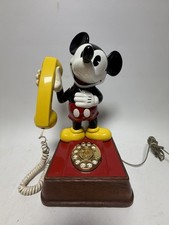 Vintage 1976 Mickey Mouse Rotary Telephone Disney ATC Landline picture
