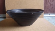 VINTAGE 1977 ALESSI ITALY GUILLIO CONFALONIERI BLACK EPOXY RESIN STEEL MAYA BOWL picture