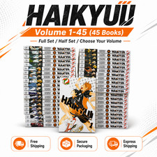HAIKYUU Manga NEW Set Vol 1-45 Haikyuu English LOOSE SET by Haruichi Furudate picture